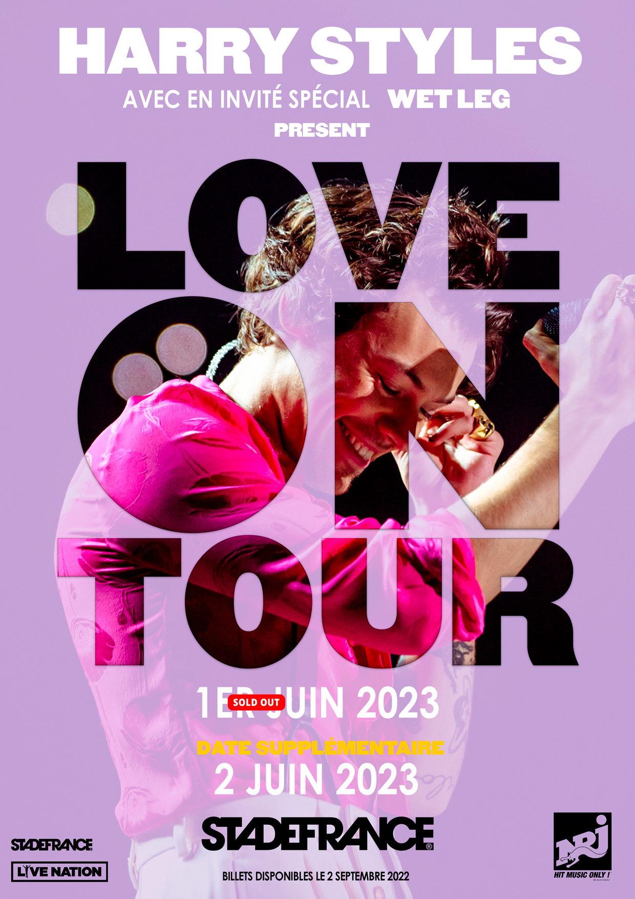 Affiche concert Harry Styles à Paris