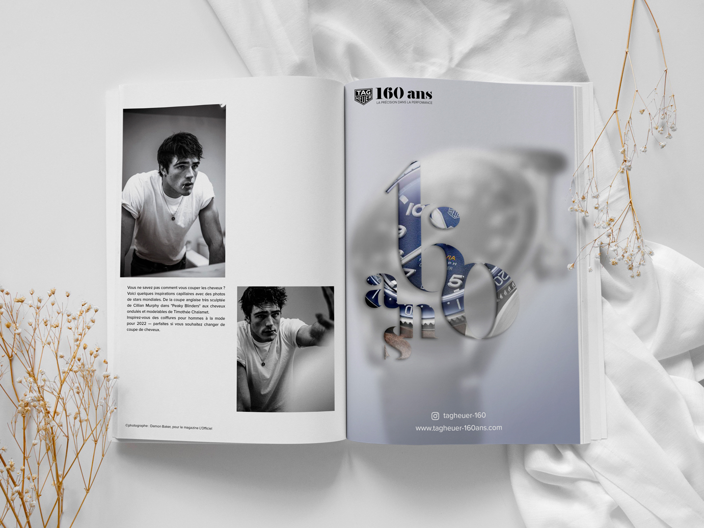 Annonce press Tag Heuer L'Officiel