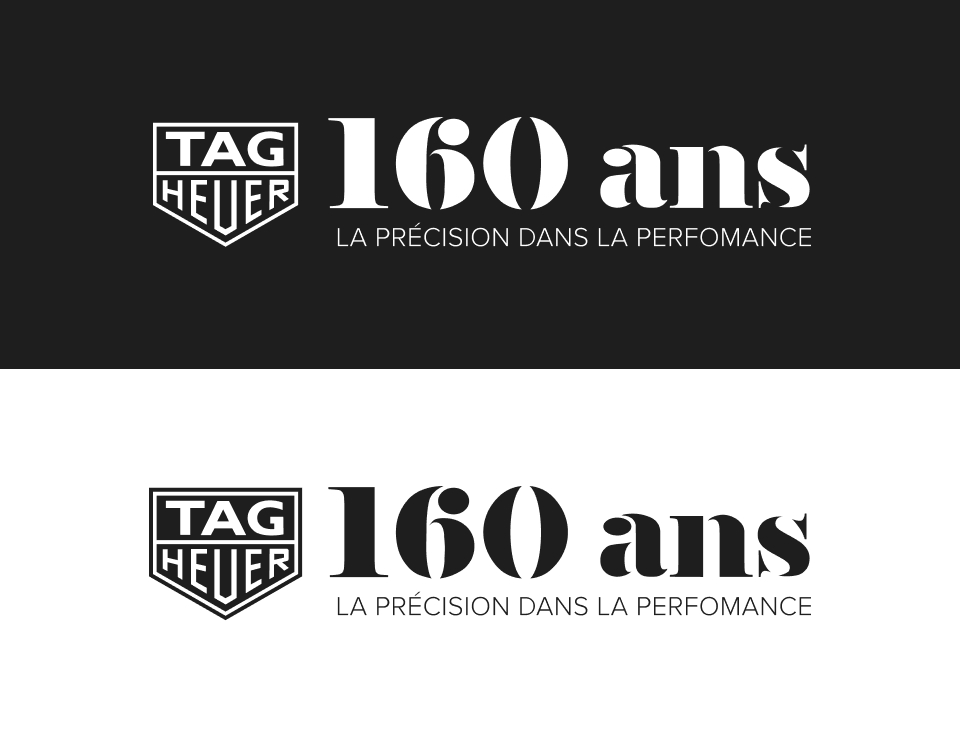 Logo final des 160 ans de Tag Heuer 