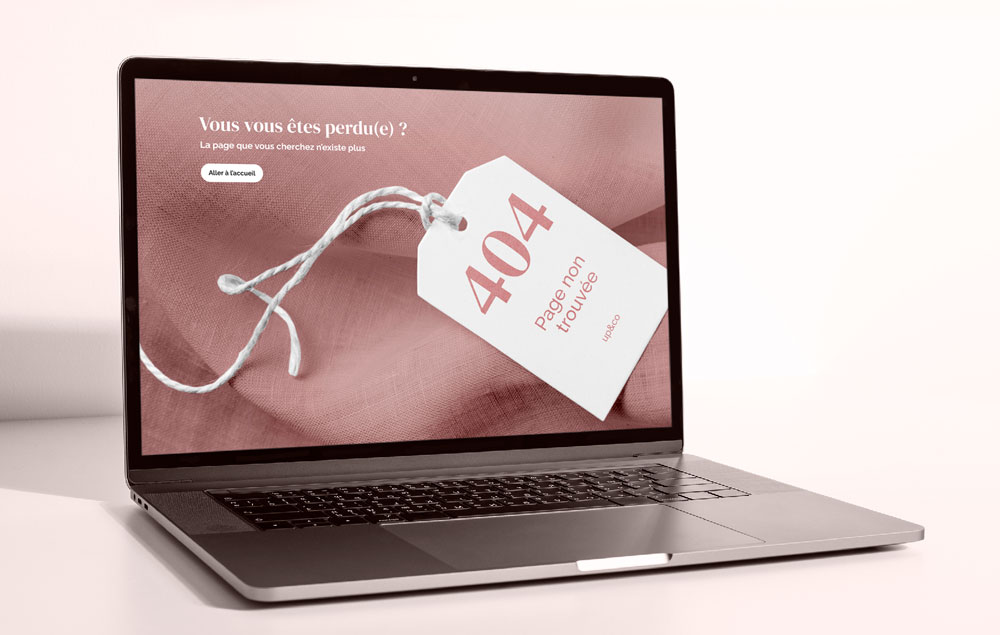 Page erreur 404 Up and Co